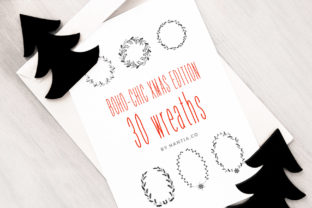 30 Christmas Vector Wreaths