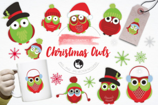 Christmas Owls Illustrations