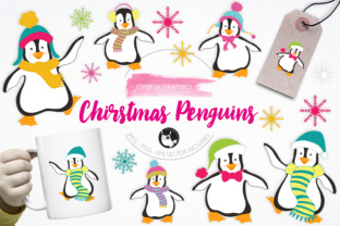 Christmas Penguins Illustrations