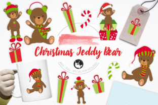 Christmas Teddy Bear Illustrations