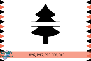 Christmas Tree Split Illustrations