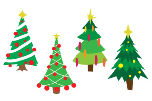 Christmas Trees Design Set: Festive & Flexible Brand Asset