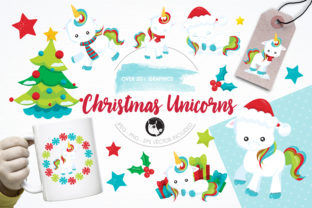 Christmas Unicorns Clipart Set: Illustrations That Spark Joy