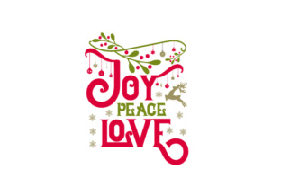Joy Peace Love Christmas Design