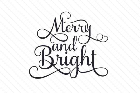 Merry and Bright Christmas Design