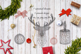 Minimalistic Low Poly Christmas Illustrations