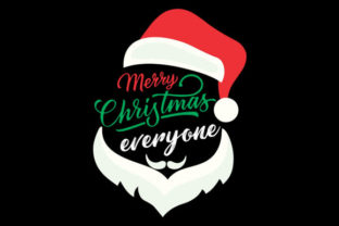 Santa Hat Merry Christmas Everyone Illustrations