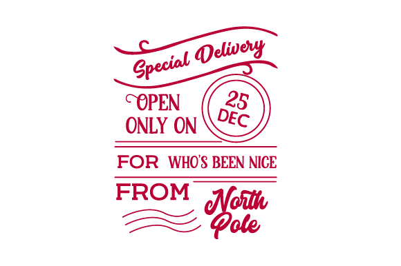 Special Delivery Santa Bag Design for Christmas