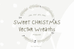 Sweet Christmas Vector Wreaths: Festive Illustrations